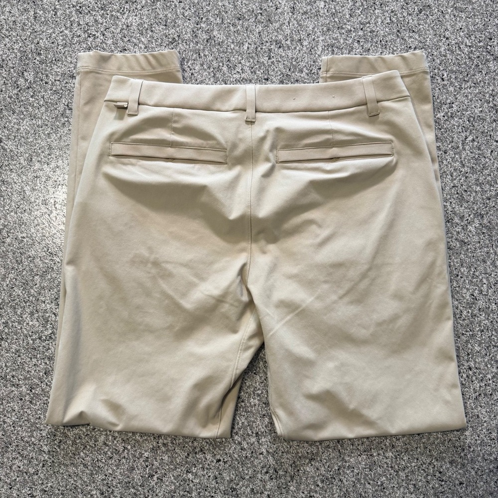 Lululemon Pants Mens 32x28 Beige Commission Chino Tapered Stretch ABC - Picture 3 of 7